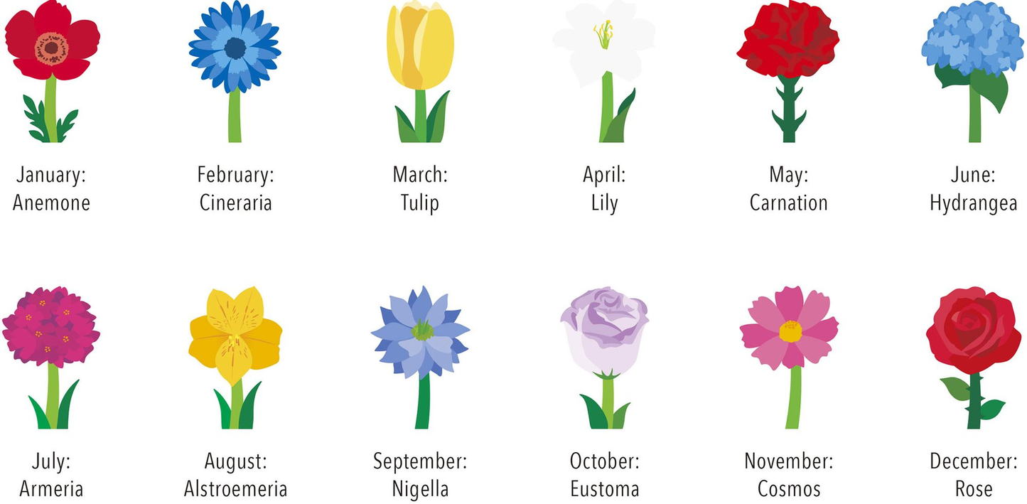 2025 good morning calendar Flowers
