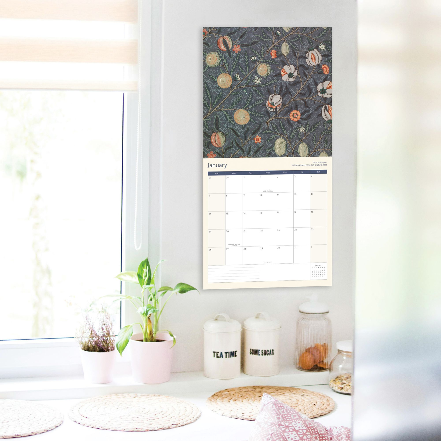 2025 Flower Wall Calendar