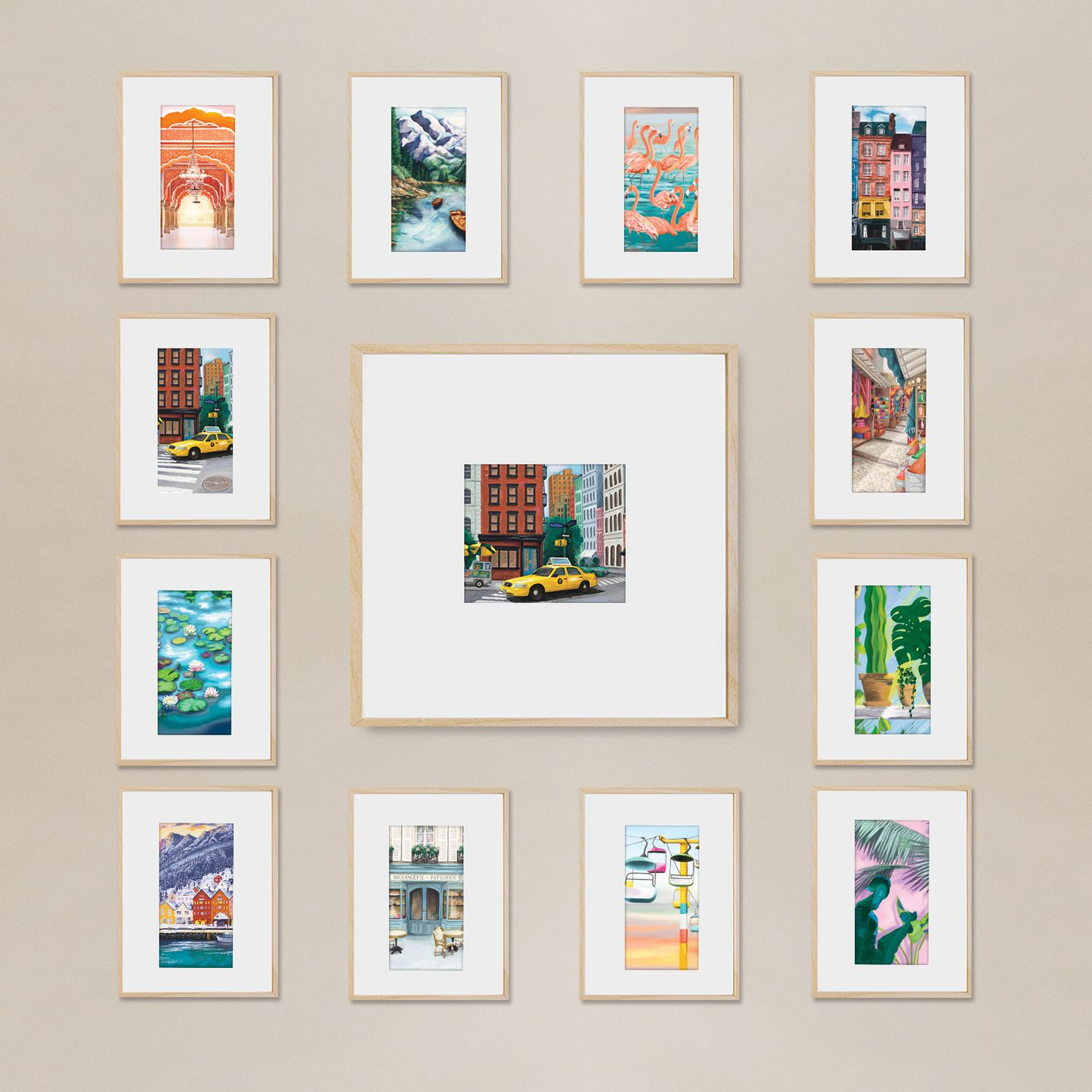 2025 Paper Source Postcard Calendar