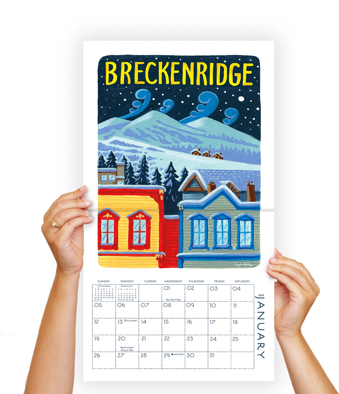 2025 Seedlings US Cities Wall Calendar