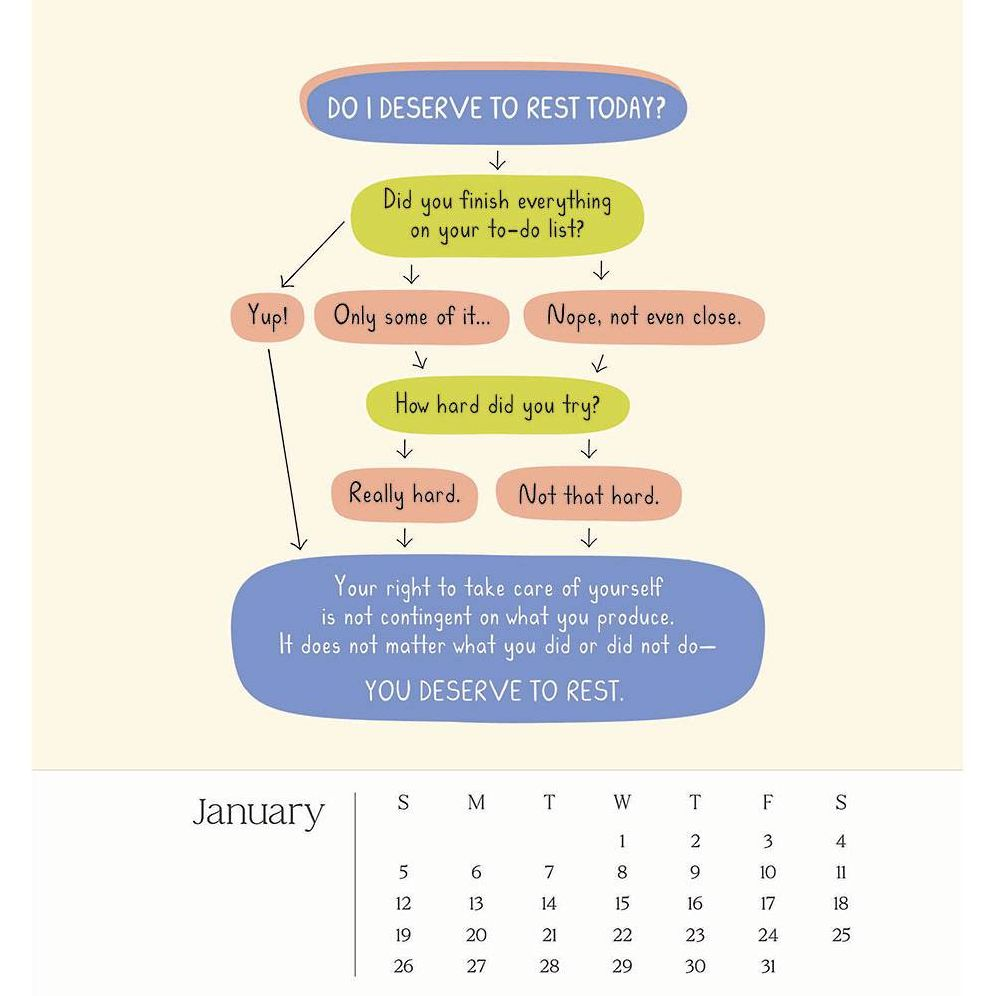 2025 Flow Through The Year Desk Calendar
