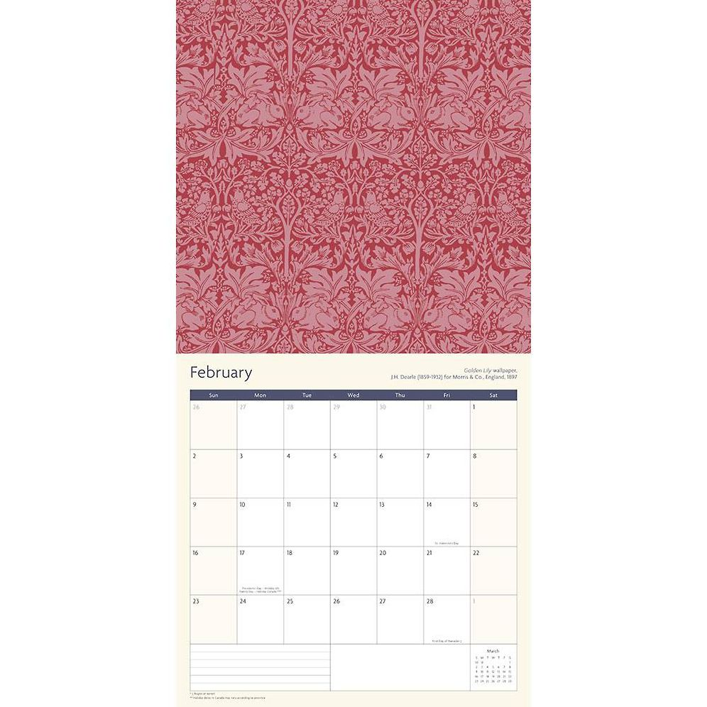 2025 Flower Wall Calendar
