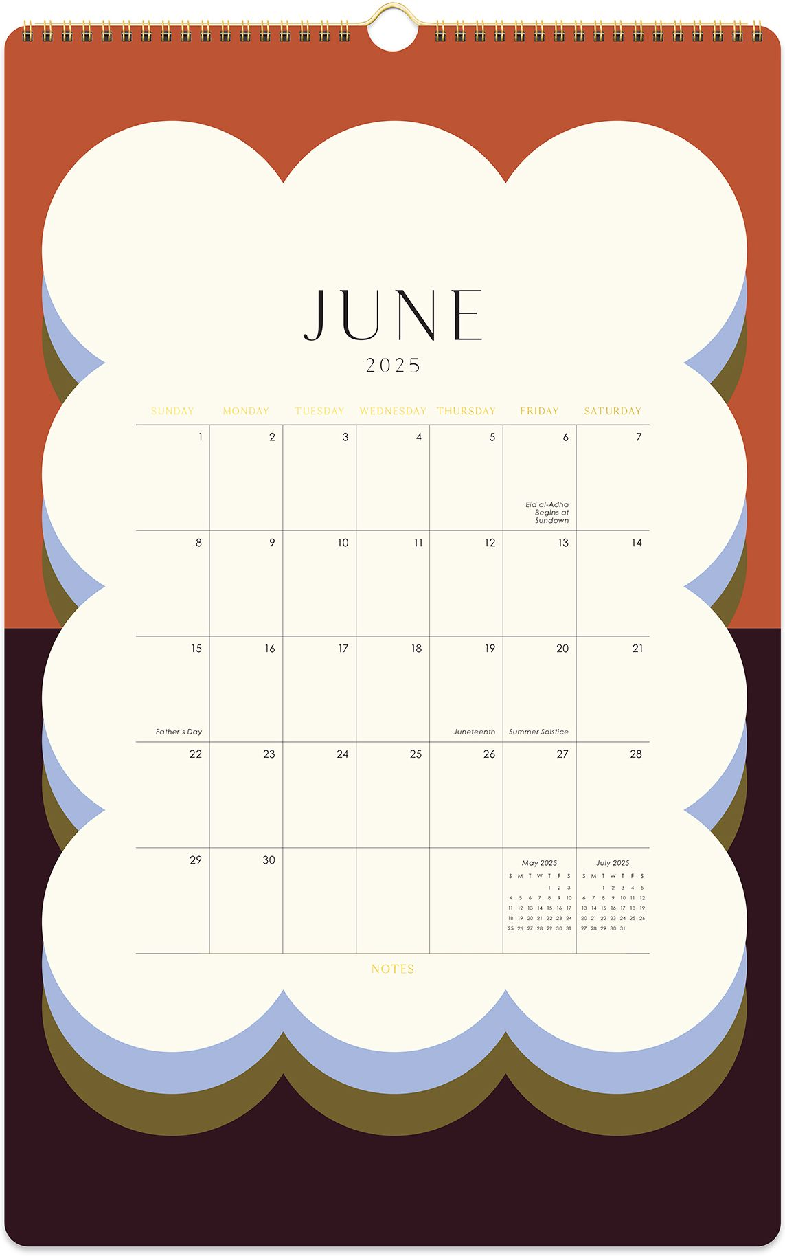 2025 printing Modern Tall Wall Calendar
