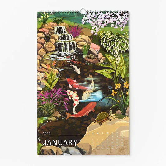 2025 Koi fish Wall Art Calendar
