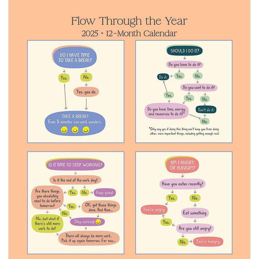 2025 Flow Through The Year Kwohtations Desk Calendar
