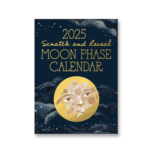 2025 Moon Phases Scratch Lottery Desk Calendar